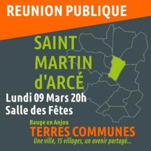 REUNION PUBLIQUE SAINT MARTIN D’ARCE